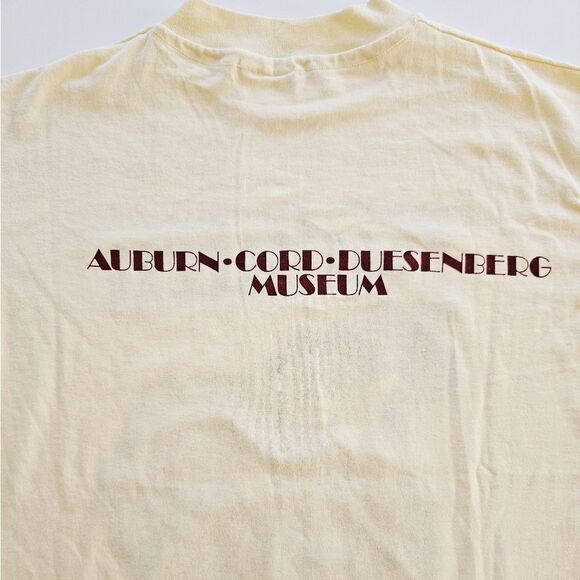 Vintage 1980's Auburn Cord Duesenberg Classic Car Museum Graphic Tee T-Shirt L - Picture 8 of 10